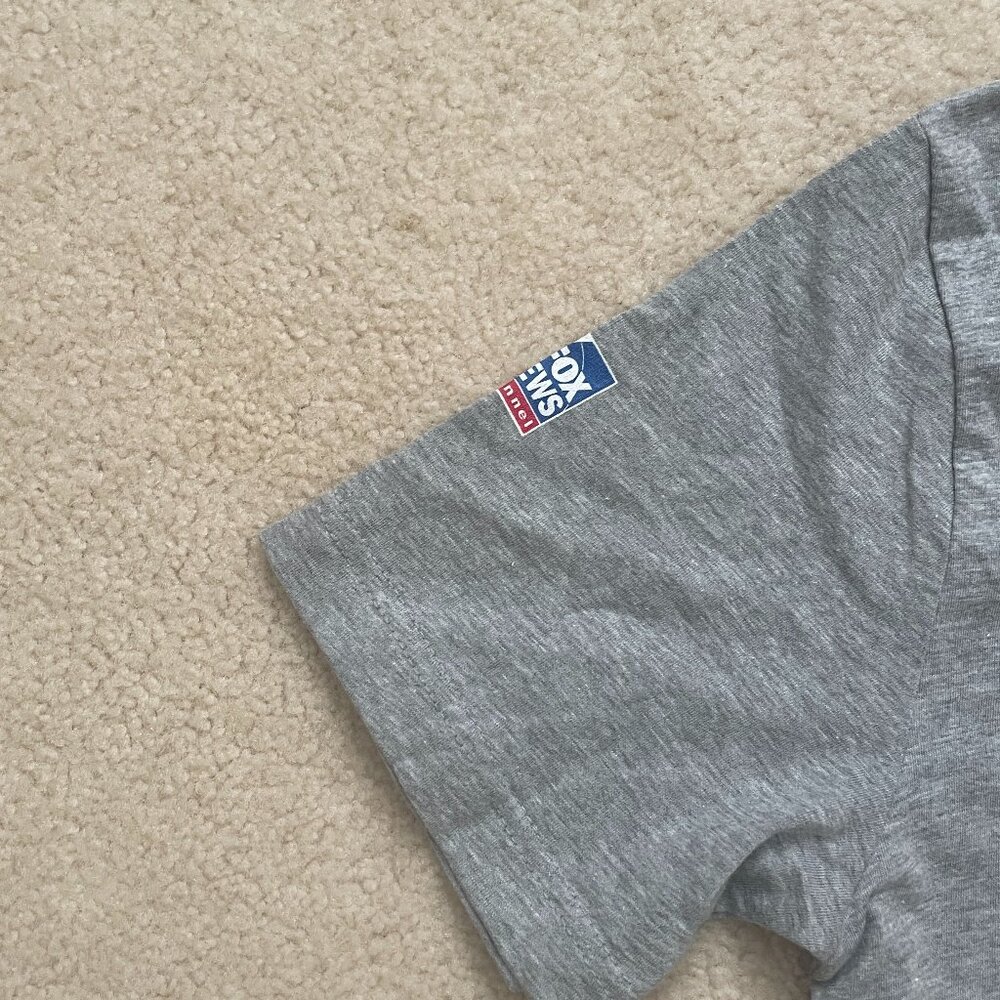 New Proud American Fox News T-Shirt, Heather Gray, Small - Picture 3 of 9